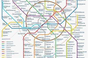 Bản đồ tầu điện ngầm Mát cơ va